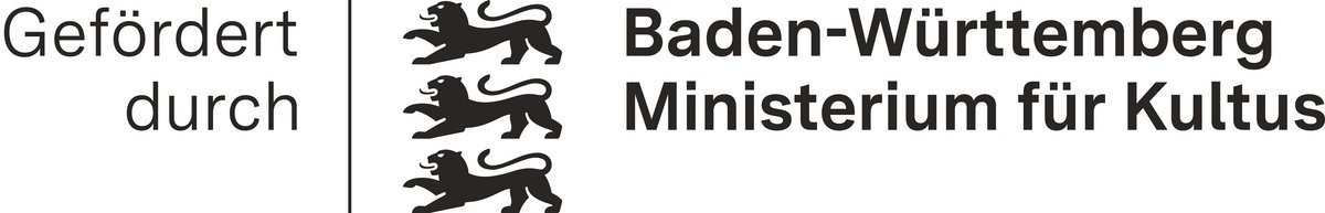 Logo: Gefördert durch Baden-Württemberg Ministerium für Kultus